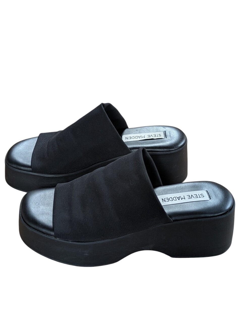 Steve Madden Slinky30 Black Platform Slide Made in Italy Size 36 or US 6 - Picture 11 of 11